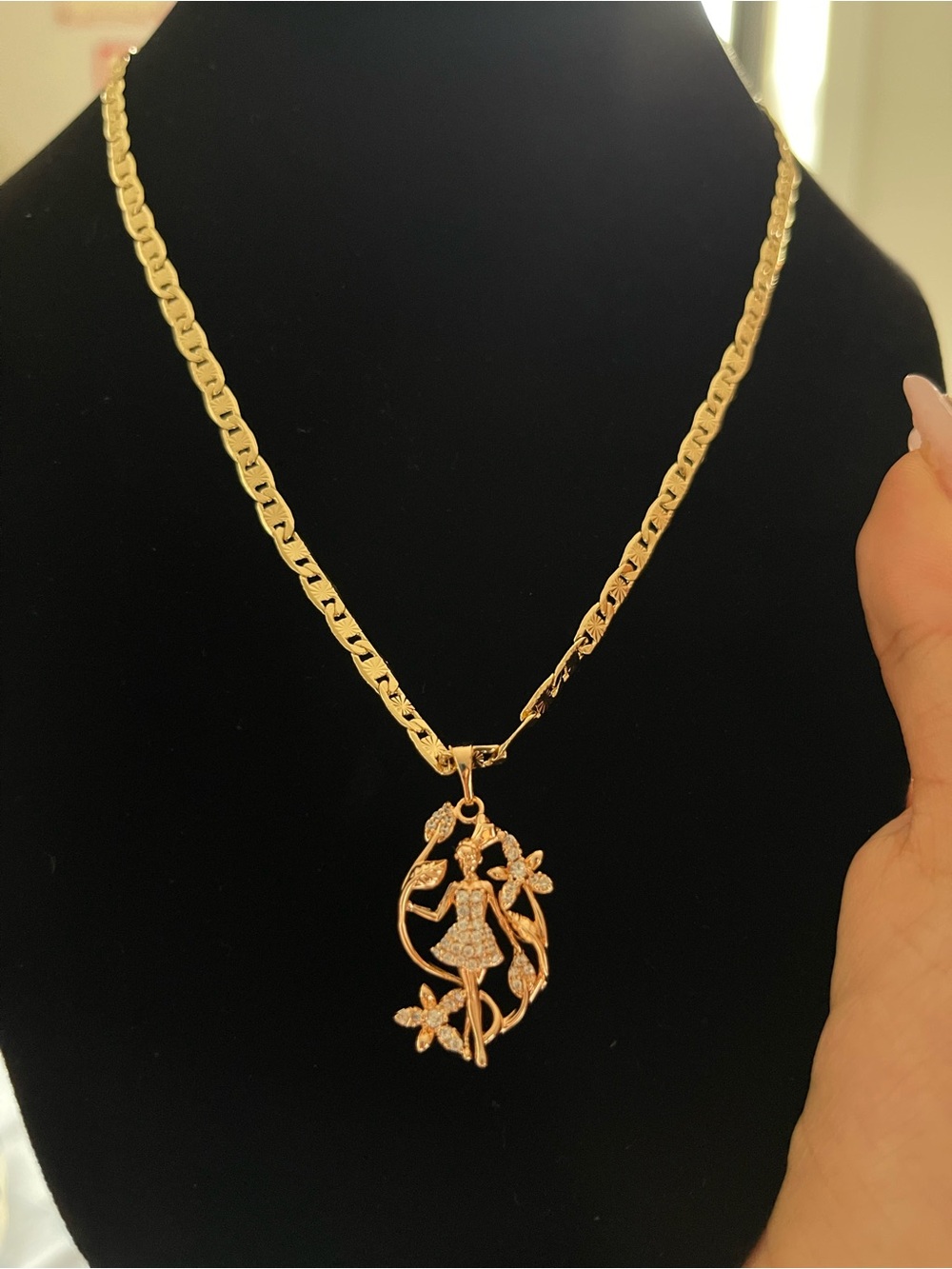 Fairy Girl Gold Plated Necklace